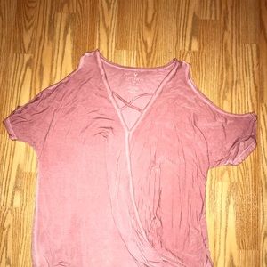 American Eagle cold shoulder shirt